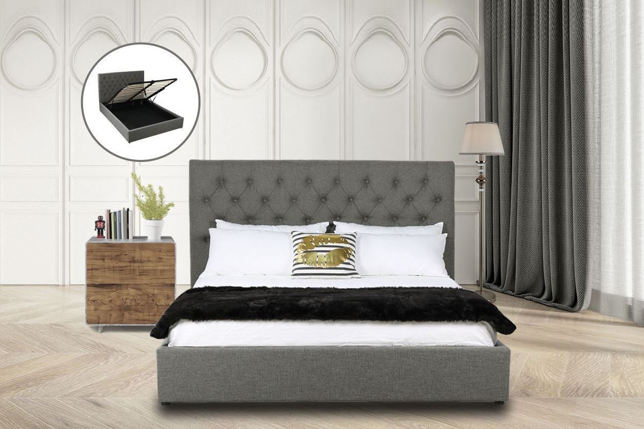 Ontario Eastern King Size Storage Bed *Gas Lift