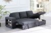 Picture of LUCENA Reversible Sectional Sofa Bed with Storage (Dark Grey)