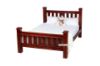 Picture of COTTAGE HILL 3PC/4PC/ Bedroom Combo in Queen Size Solid Pine (Wine Red Colour)