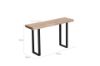 Picture of TASMAN Solid NZ Pine Console Table Live Edge - 1.3M