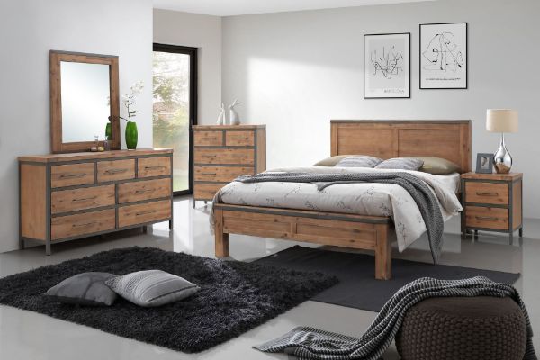 Picture of KANSAS Bedroom Combo in Queen Size *Acacia Wood