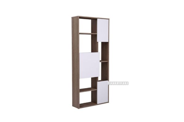 Picture of CINO 175 3 DR Bookshelf (Dark Oak and White Colour)