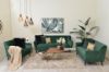 Picture of EVA 3+2+1 Velvet Sofa Range (Green)