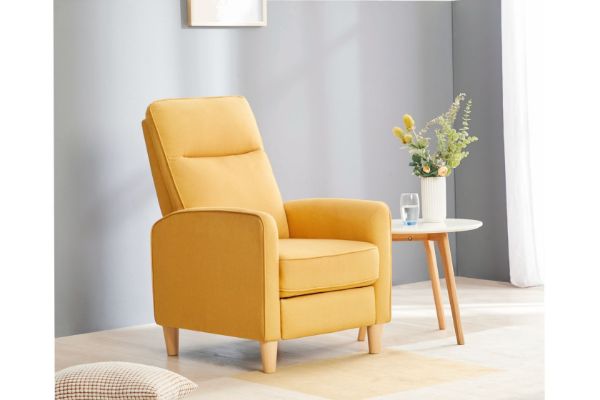 Picture of FINLEY Push Back Recliner Chair (Yellow)