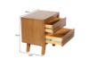 Picture of RETRO 4PC Oak Bedroom Combo in Queen/Super King Size (Maple Colour)