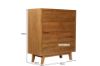 Picture of RETRO 4PC Oak Bedroom Combo in Queen/Super King Size (Maple Colour)