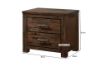 Picture of VENTURA 2-Drawer Oak Bedside Table