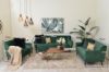 Picture of EVA 3+2+1 Velvet Sofa Range (Green)
