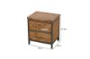 Picture of KANSAS 2-Drawer Bedside Table (Acacia Wood)