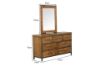 Picture of KANSAS Dressing Table with Mirror (Acacia Wood)