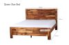 Picture of PHILIPPE Single/King Single/Double/Queen Size Acacia Wood Bed Frame (Rustic Java Colour)