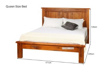 Picture of RIVERWOOD 4PC/5PC/6PC Bedroom Combo in Queen/ King Size (Rustic Pine)