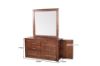 Picture of Serena Dressing Table with Mirror *Solid NZ Pine