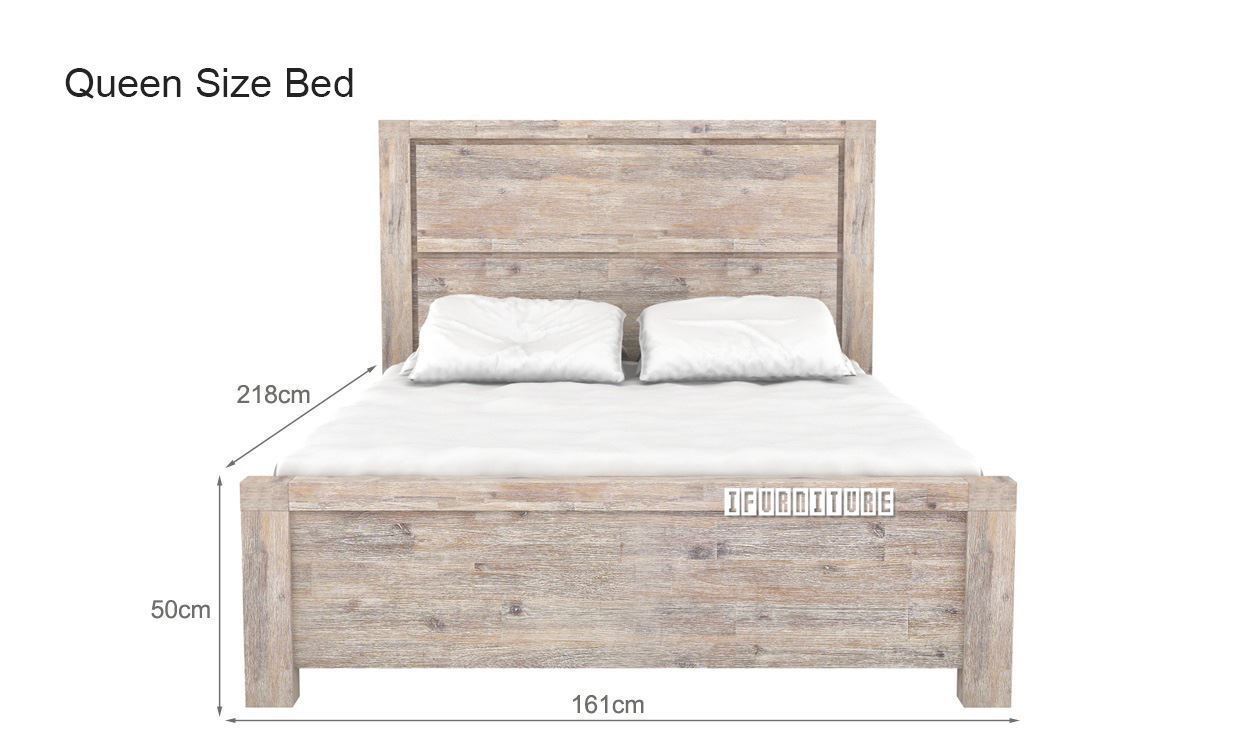ARYA Queen/Eastern King Size Bed Frame (Solid Acacia)