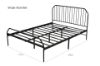Picture of Philippa Steel Frame Bed in Single/Double/Queen Size with Support Plus Pocket Spring Single/Double/Queen Mattress Combo