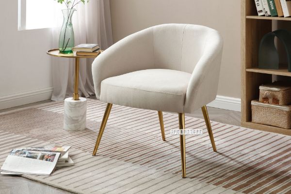 Picture of GADDY Velvet Accent Chair *Beige