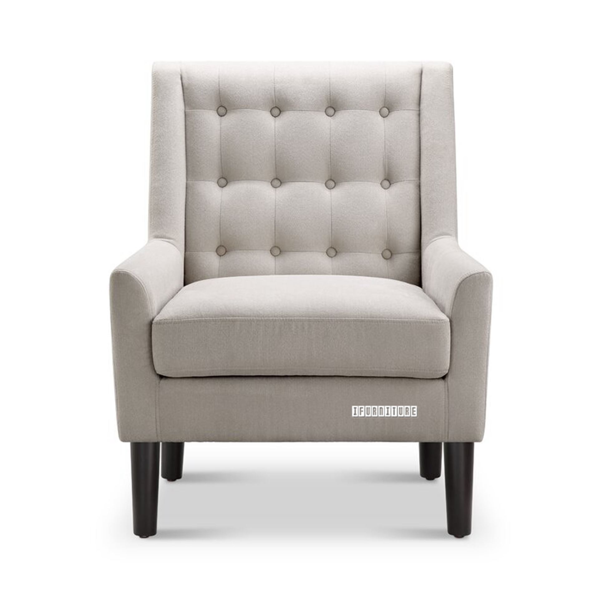 JUSSI Fabric Lounge Chair *Beige