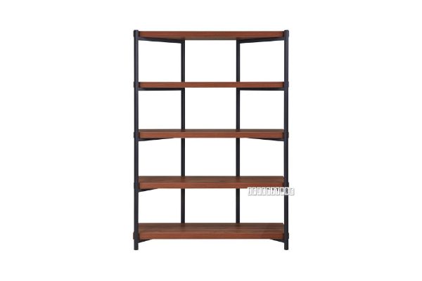 Picture of RUTLAND 166 Bookshelf With Metal Frame (Walnut)