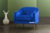 Picture of HANNER Velvet Lounge Chair (Navy Blue)