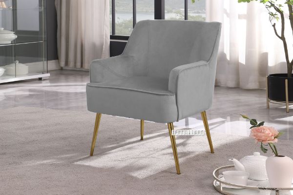 Picture of MILLER Velvet Lounge Chair *Grey