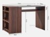 Picture of BILLY 116 Writing Desk with Shelf *Walnut