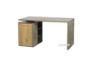 Picture of MORENA 140 1 Door Writing Desk With Shelf *Cement and Natural Oak