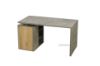 Picture of MORENA 140 1 Door Writing Desk With Shelf *Cement and Natural Oak