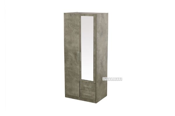 Picture of ADDI 2 DRW 2 DR Wardrobe With Mirror (Grey)