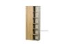 Picture of MORENA 1 DR Bookcase with 12 Shelves (Cement and Natural Oak Colour)
