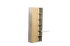 Picture of MORENA 1 DR Bookcase with 12 Shelves (Cement and Natural Oak Colour)