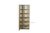 Picture of MORENA 1 DR Bookcase with 12 Shelves (Cement and Natural Oak Colour)