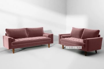 Picture of FAVERSHAM 3/2 Seater Velvet Sofa Range (Rose)