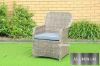 Picture of KAPSTADT ALUMINIUM FRAME Half-Round Wicker Dining Chair