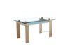 Picture of HORIZON 150 Glass Dining Table (Oak Veneer)