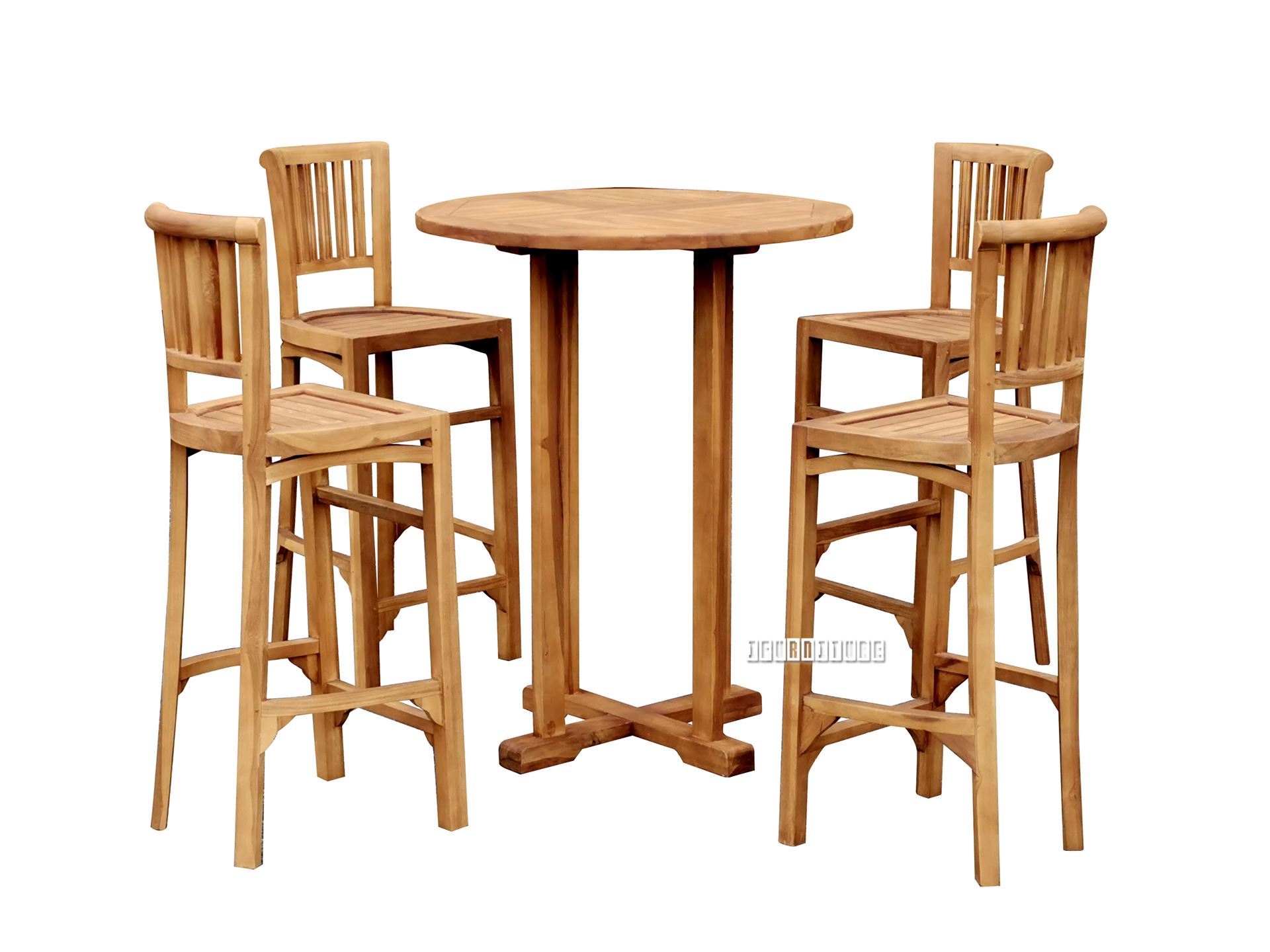 BALI 80 Solid Teak Round Bar Table