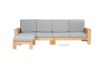 Picture of BOLEY Rubber Wood Sectional Sofa with Coffee Table (Beech and Grey)