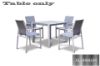 Picture of CARDIFF 90 Aluminum Square Dining Table *White and Grey