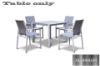 Picture of CARDIFF 90 Aluminum Square Dining Table (White and Grey)