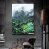 Picture of Misty Mountain View 60X120 CANVAS FRAMED PRINT