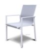 Picture of CARDIFF 90 5PC Aluminum Square Dining Set (White and Grey)