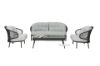 Picture of ENNA Woven Patio Sofa Set with Round Aluminum Frame (Grey)