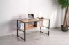 Picture of HENMAN 120 Work Desk with Bottom Shelf (Black)