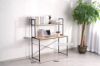 Picture of HENMAN 120 Work Desk with Top Shelf (Black)