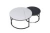 Picture of LOUISE Round Sintered Stone Nesting Coffee Table *Black and White