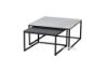 Picture of LOUISE Square Sintered Stone Nesting Coffee Table *Black and White