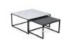 Picture of LOUISE Square Sintered Stone Nesting Coffee Table *Black and White
