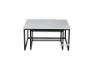 Picture of LOUISE Square Sintered Stone Nesting Coffee Table *Black and White