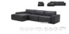 Picture of HAMMOND Sectional Feather Filled Genuine Leather Modular Sofa *Charcoal Black