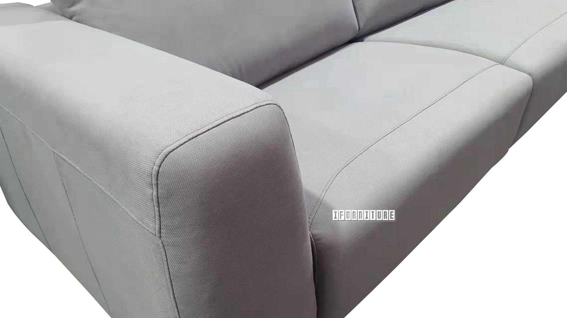 LINCOLN Fabric Sectional Sofa (Light Grey)