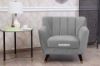 Picture of EVA 3+2+1 Velvet Sofa Range (Grey)